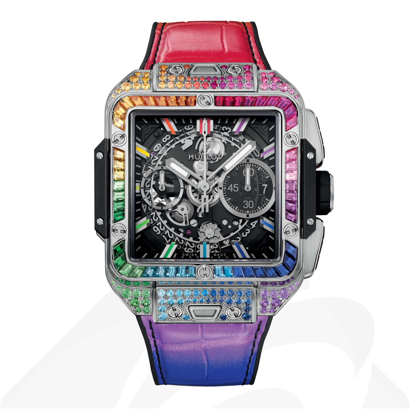 ウブロ ウニコ チタニウム レインボー  素材:チタニウム 色:サファイアクリスタル