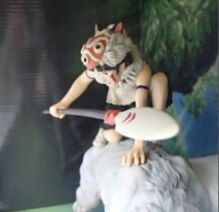 ジブリ もののけ姫 山犬のひめサンと山犬のフィギア
