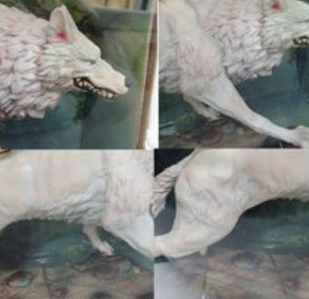 ジブリ もののけ姫 山犬のひめサンと山犬のフィギア