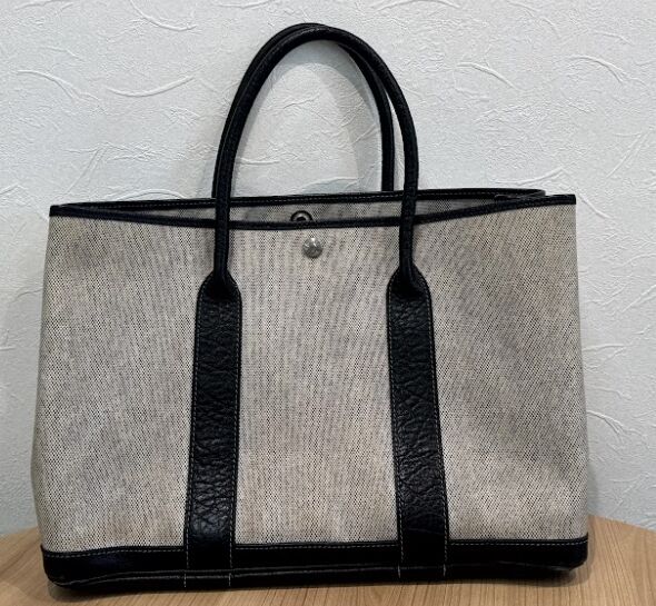 エルメス ガーデンパーティ36 PM グレー トワルアッシュ トートバッグ