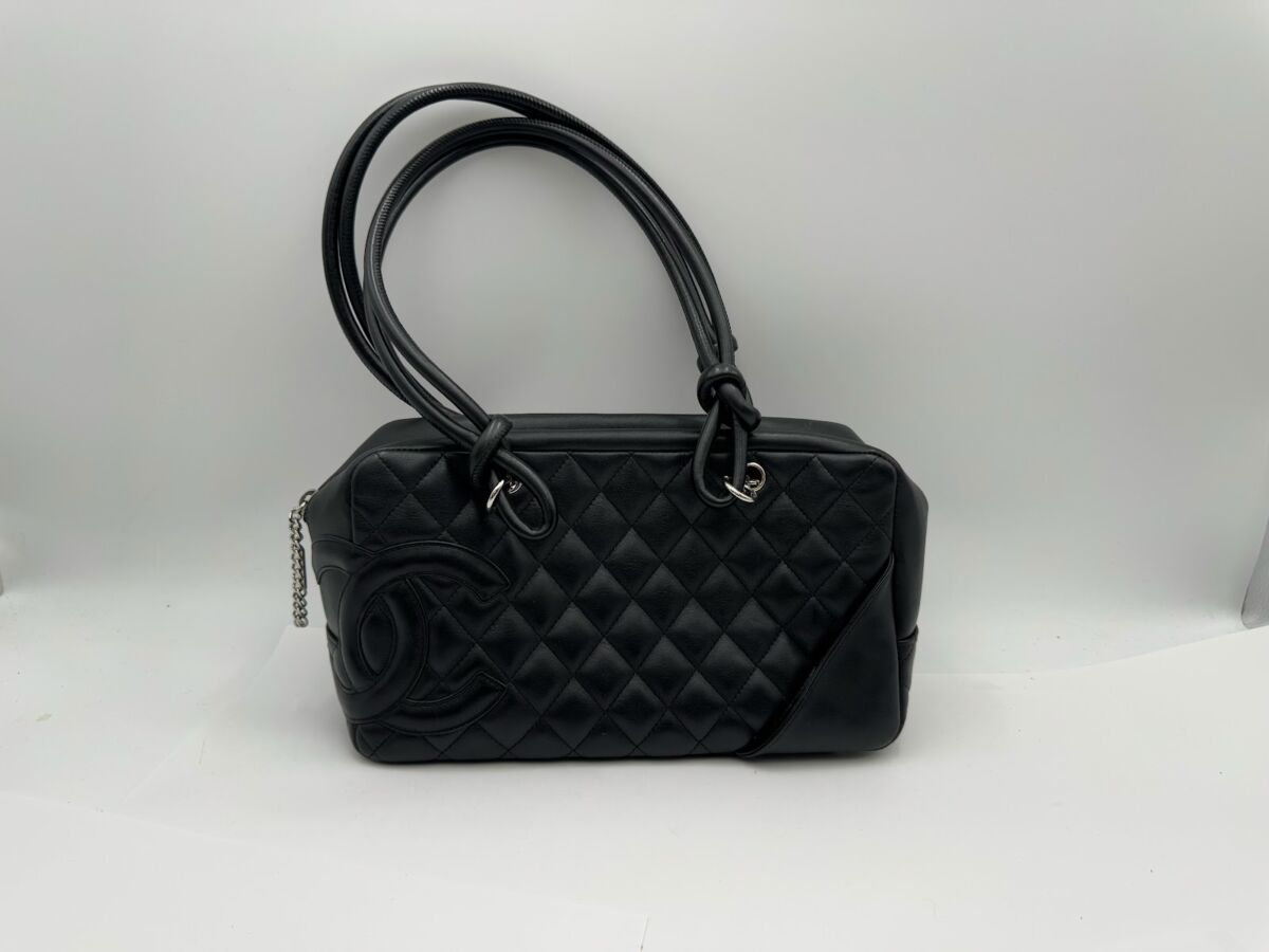 CHANEL カンボンライン ボーリングバッグ ハンドバッグ