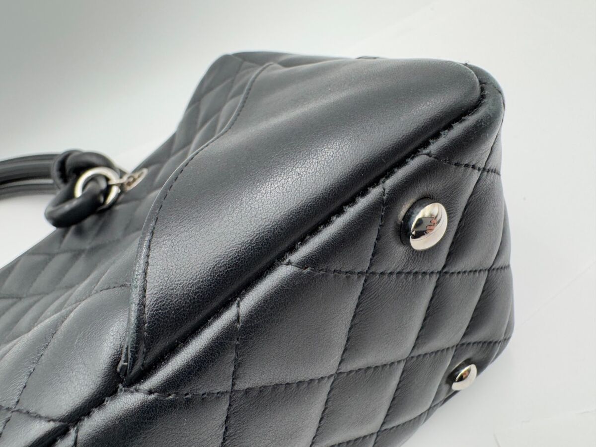 CHANEL カンボンライン ボーリングバッグ ハンドバッグ