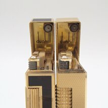 Dunhill dunhill ライター 2点 ダンヒル ガスライター 喫煙具 着火未確認 箱