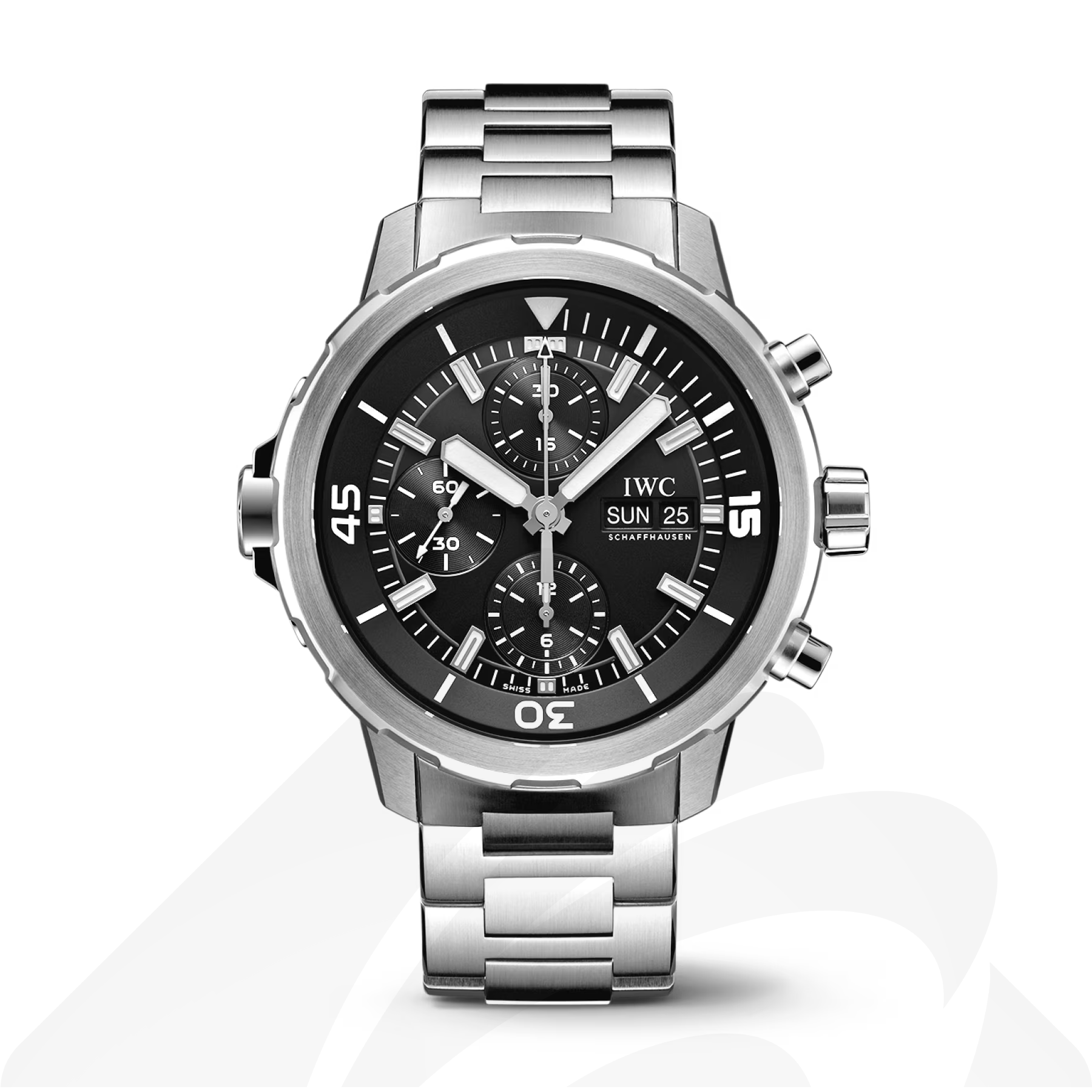 インターナショナル・ウォッチ・カンパニー アクアタイマー・クロノグラフ  素材:ステンレススティール 色:ブラック