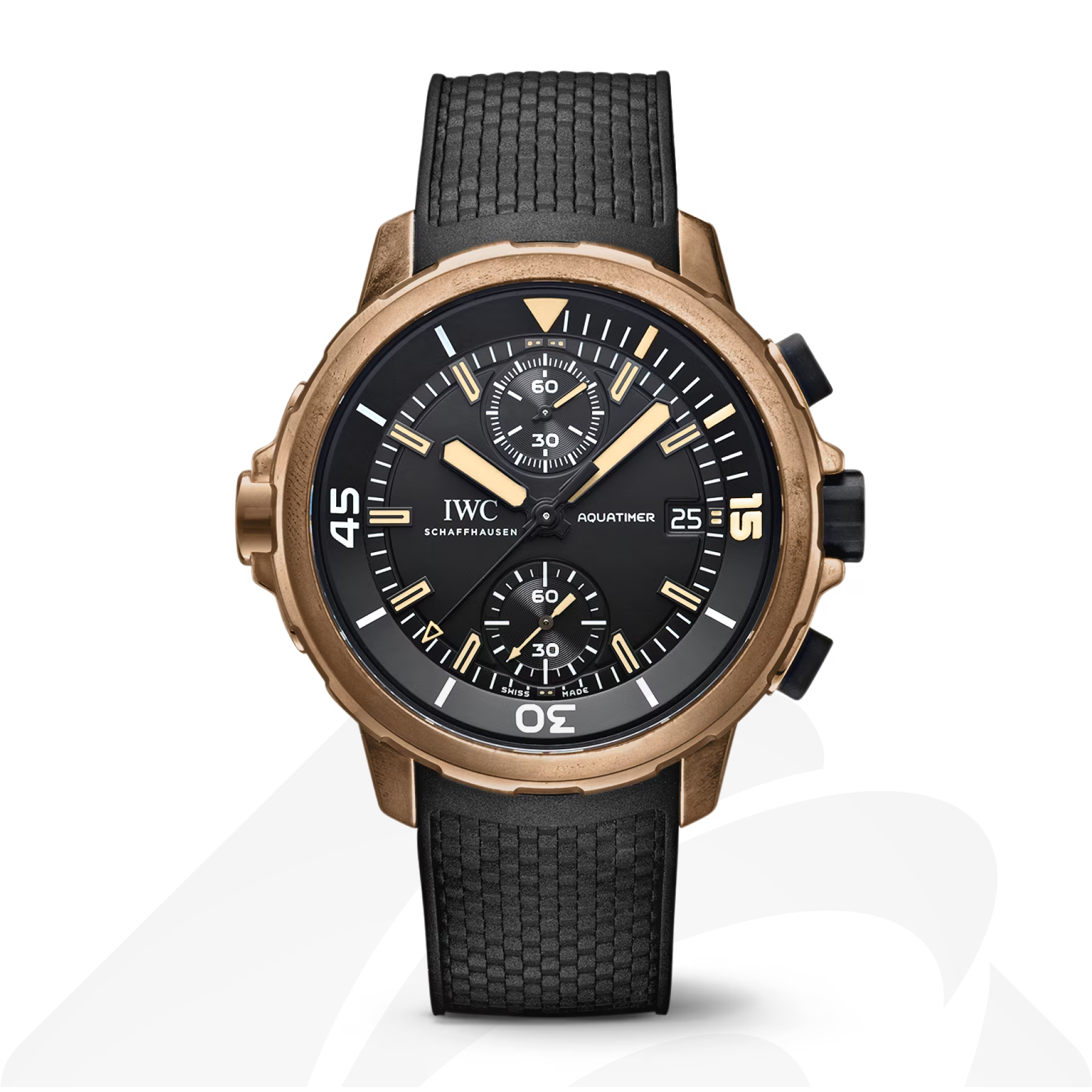 インターナショナル・ウォッチ・カンパニー アクアタイマー・クロノグラフ “エクスペディション・チャールズ・ダーウィン”  素材:ブロンズ 色:ブラック