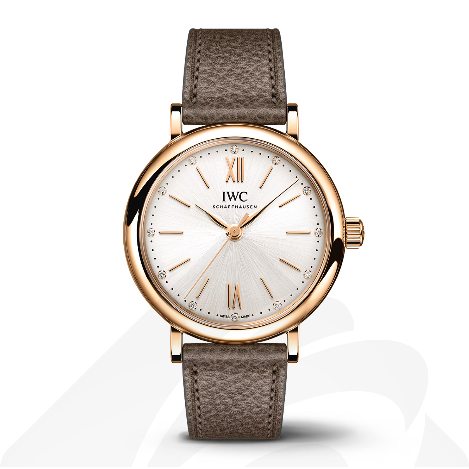 インターナショナル・ウォッチ・カンパニー ポートフィノ・オートマティック 34  素材:18Kレッドゴールド 色:シルバーメッキ