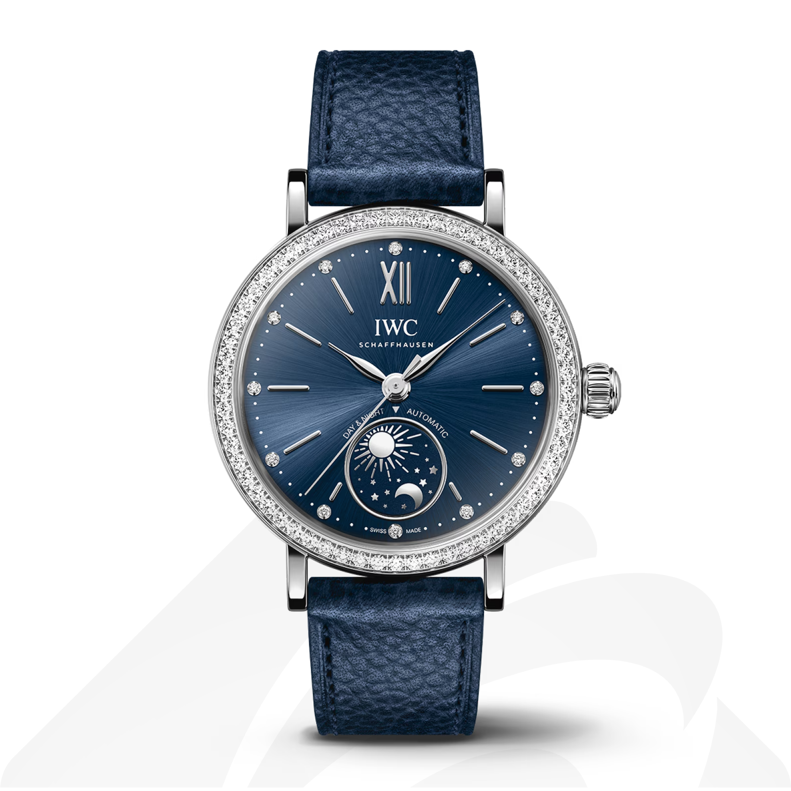 インターナショナル・ウォッチ・カンパニー ポートフィノ・オートマティックデイ＆ナイト 34  素材:ステンレススティール 色:ブルー