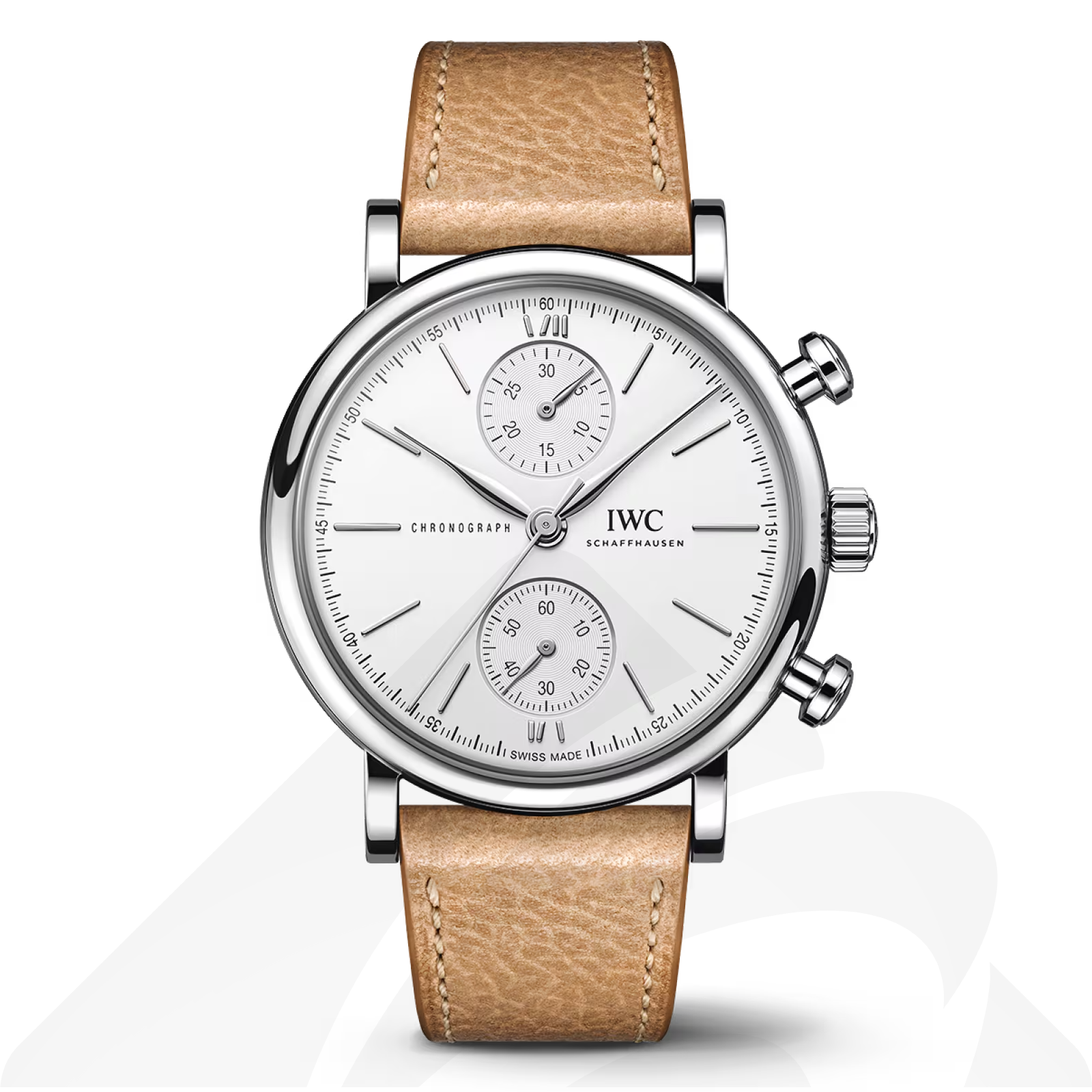 インターナショナル・ウォッチ・カンパニー ポートフィノ・クロノグラフ 39  素材:ステンレススティール 色:ホワイト