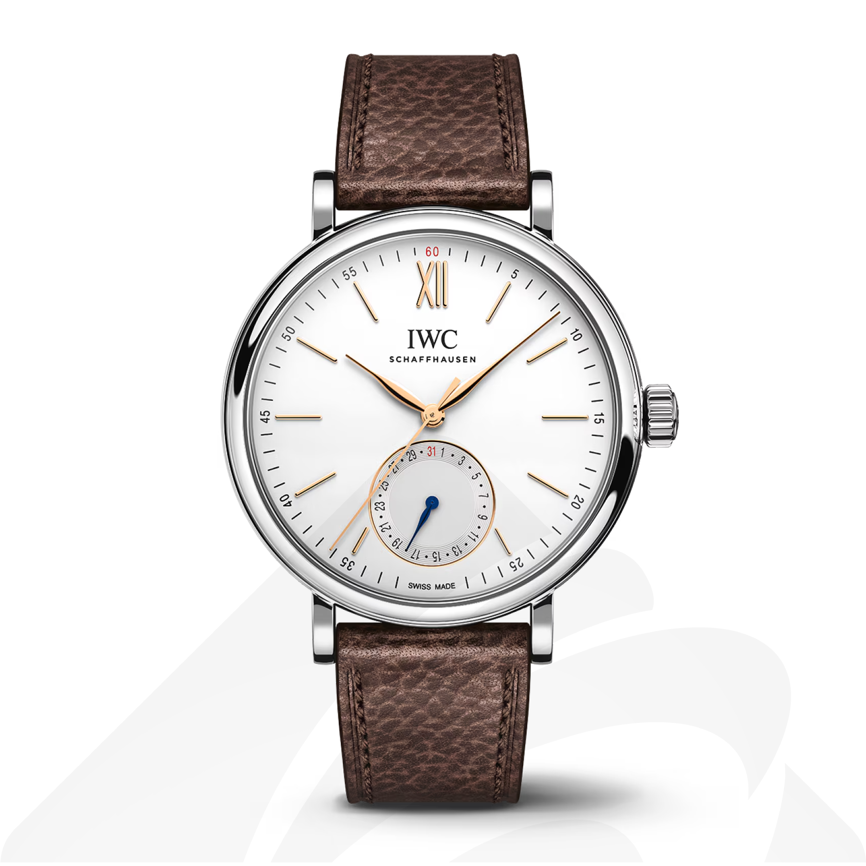 インターナショナル・ウォッチ・カンパニー ポートフィノ・ポインター・デイト  素材:ステンレススティール 色:シルバーメッキ