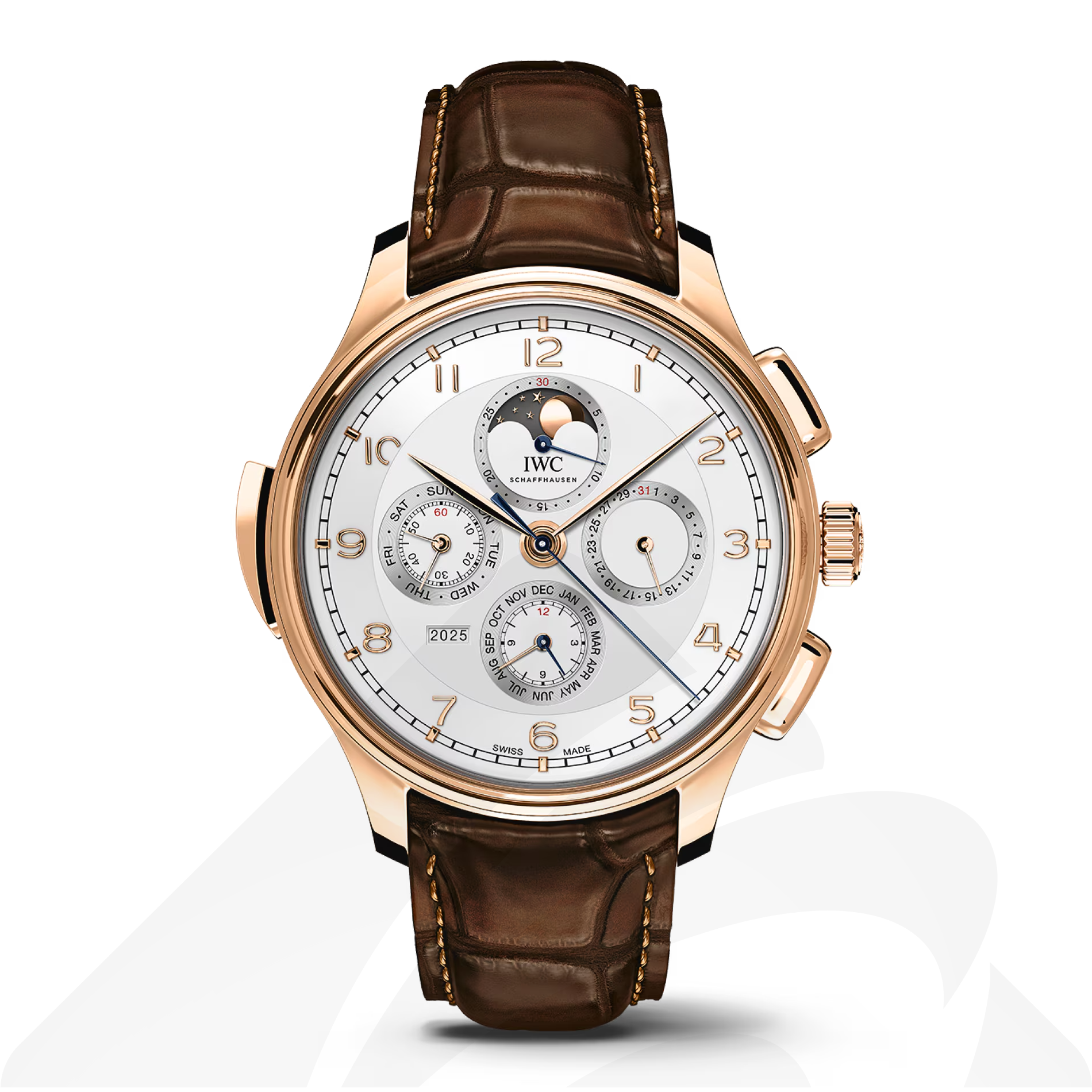 インターナショナル・ウォッチ・カンパニー ポルトギーゼ・グランド・コンプリケーション  素材:18Kレッドゴールド 色:シルバーメッキ