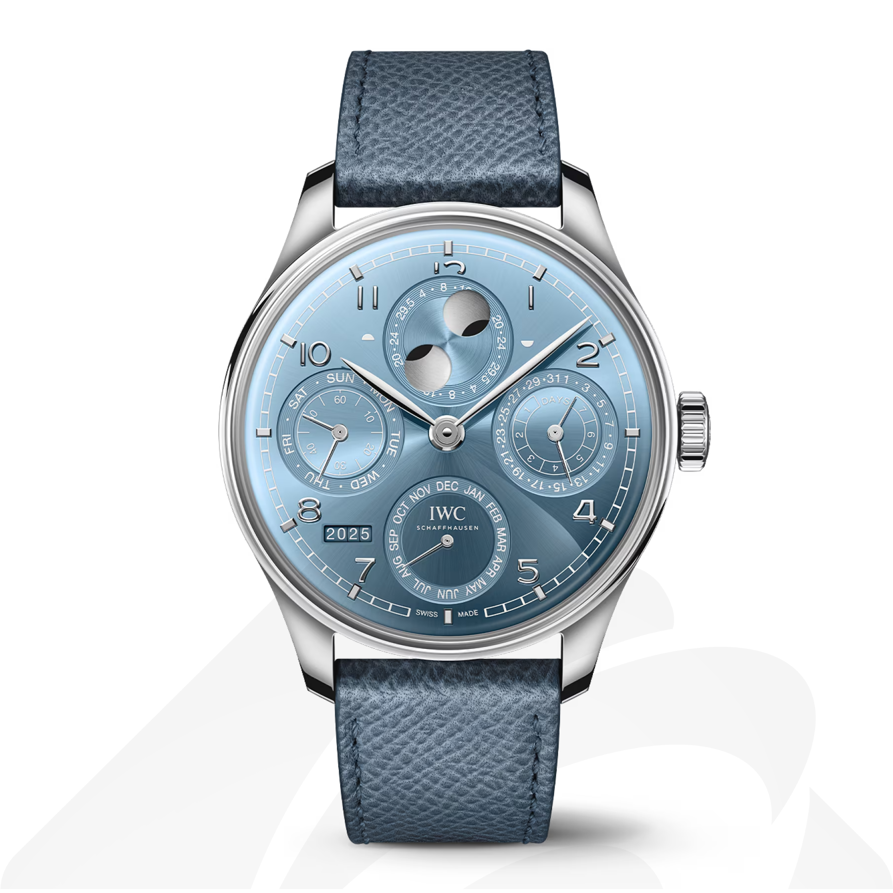 インターナショナル・ウォッチ・カンパニー ポルトギーゼ・パーペチュアル・カレンダー 44  素材:18Kホワイトゴールド 色:ブルー