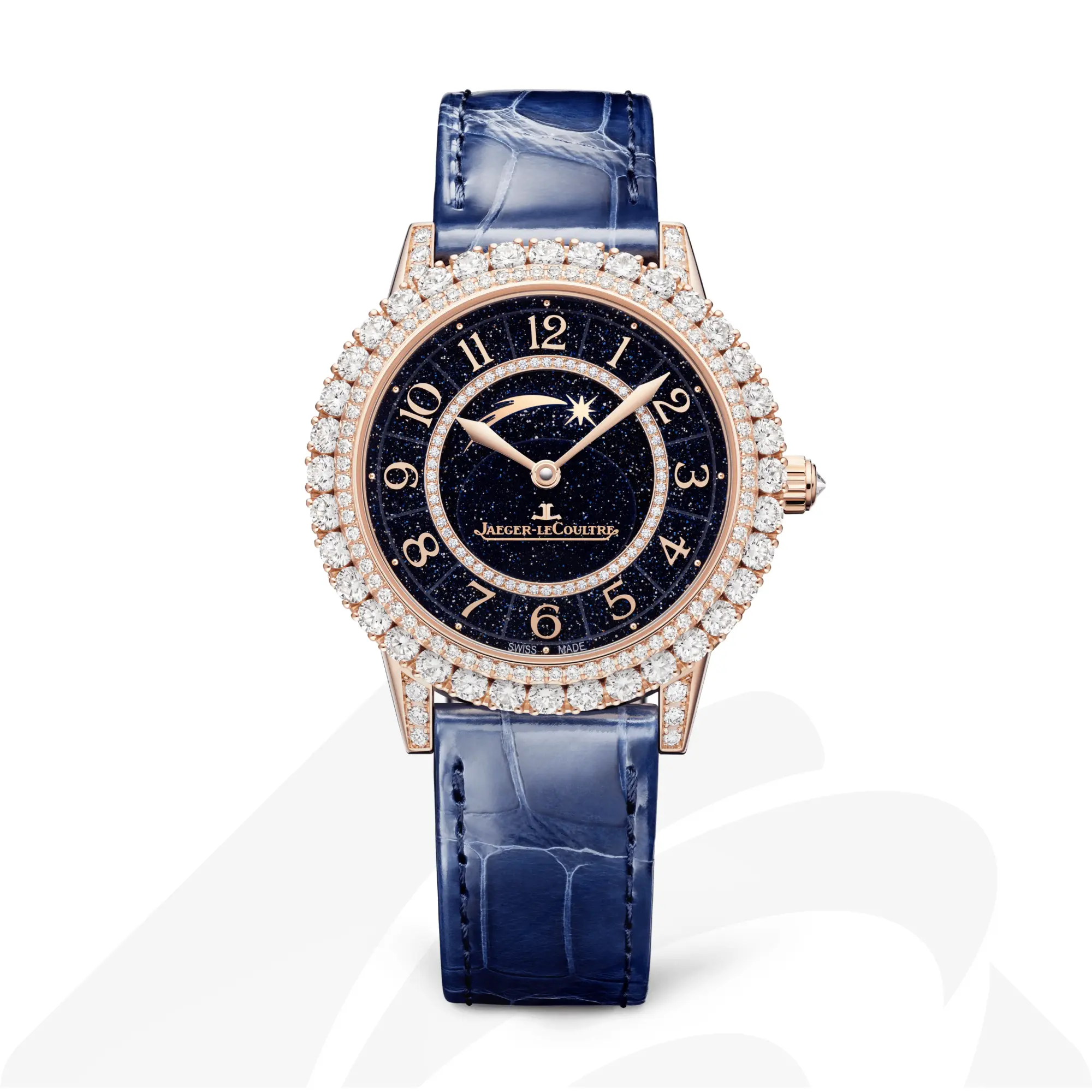 ジャガー・ルクルト ダズリング・ランデヴー 流れ星シューティングスター  素材:ピンクゴールド 色:ブルー