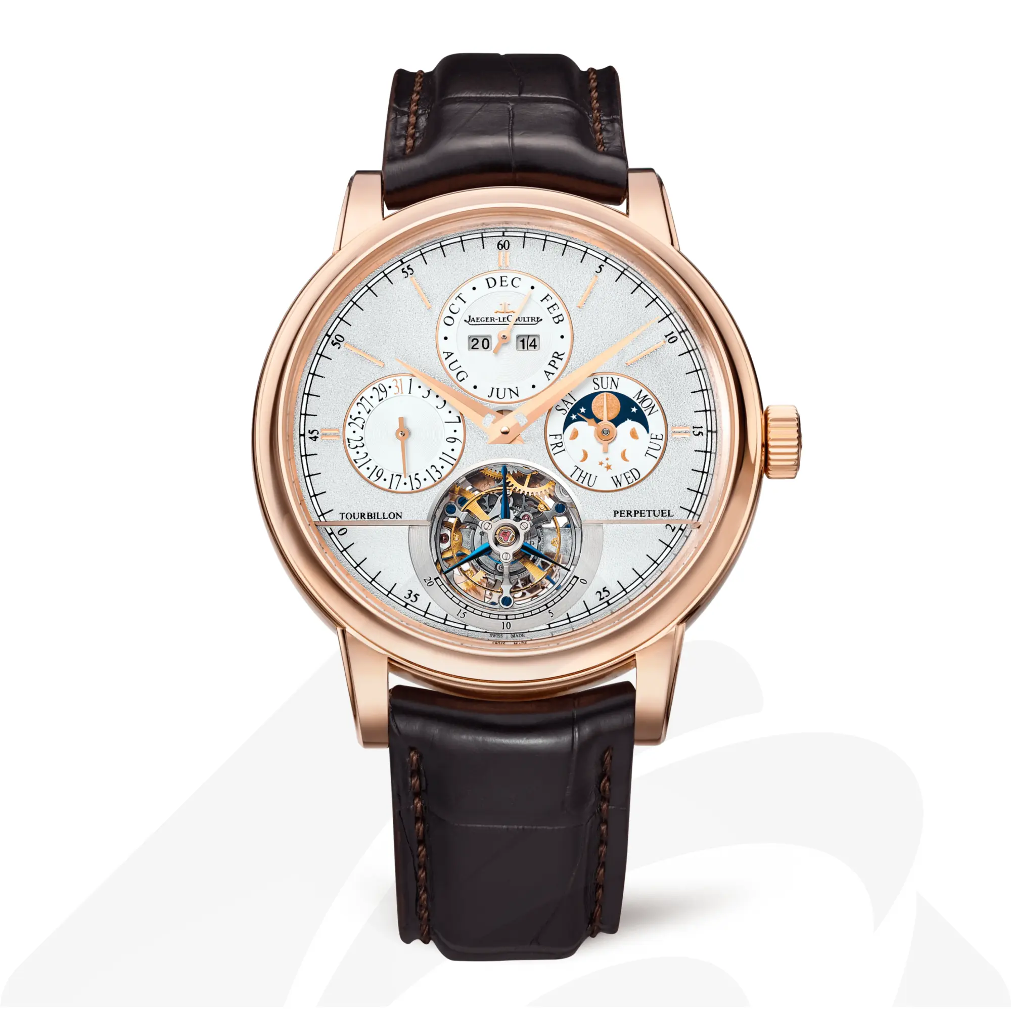 ジャガー・ルクルト マスター・グランド・トラディション キャリバー985  素材:ピンクゴールド 色:シルバーグレー