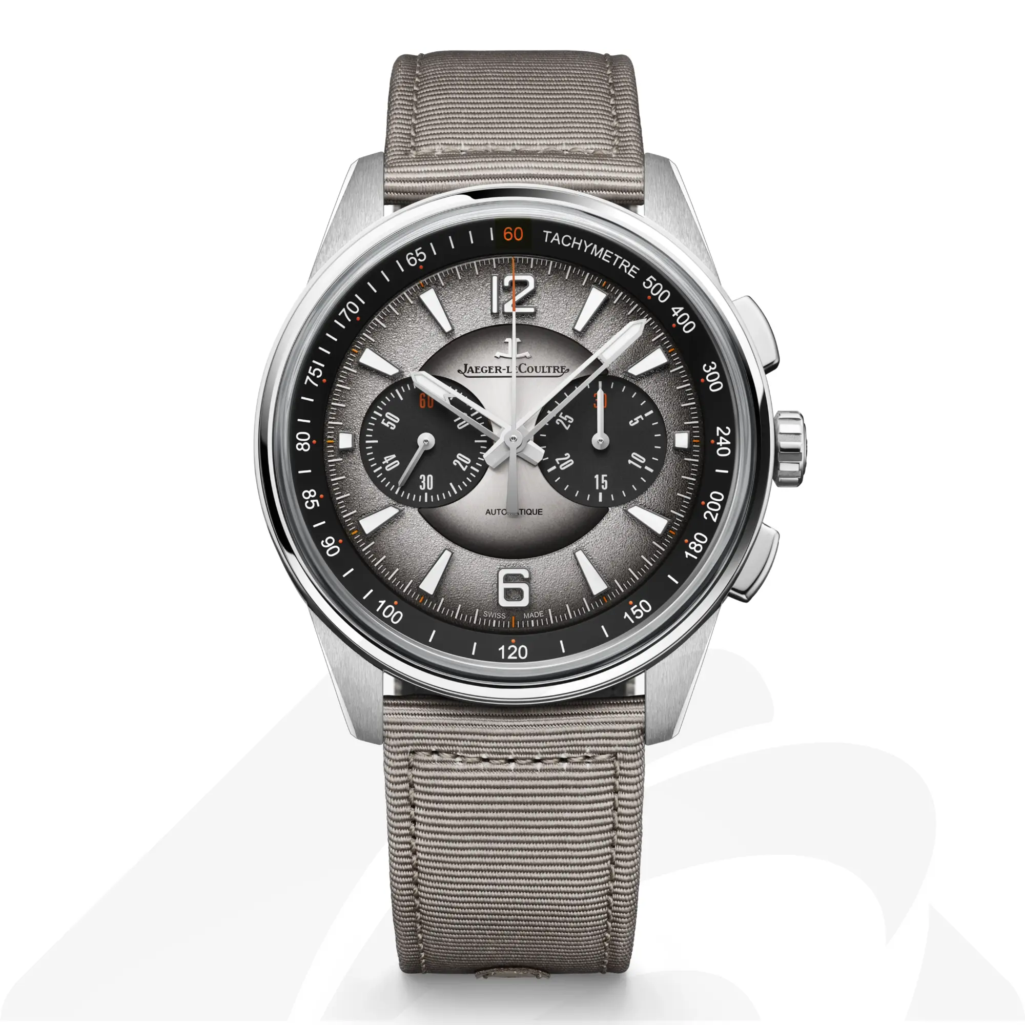 ジャガー・ルクルト ポラリス クロノグラフ  素材:ステンレススチール 色:グレー