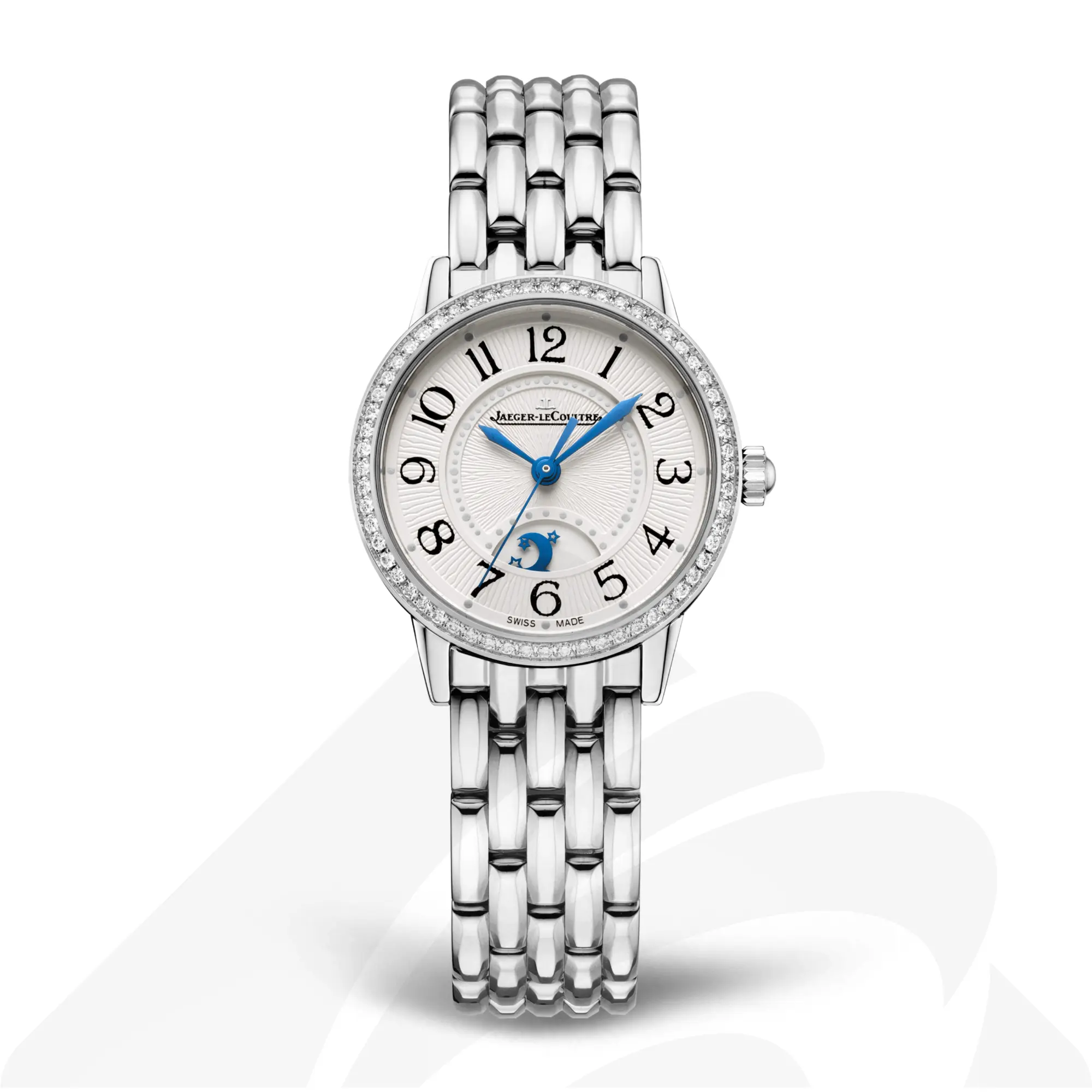 ジャガー・ルクルト ランデヴー・クラシック ナイト&デイ  素材:ステンレススチール 色:シルバーグレー