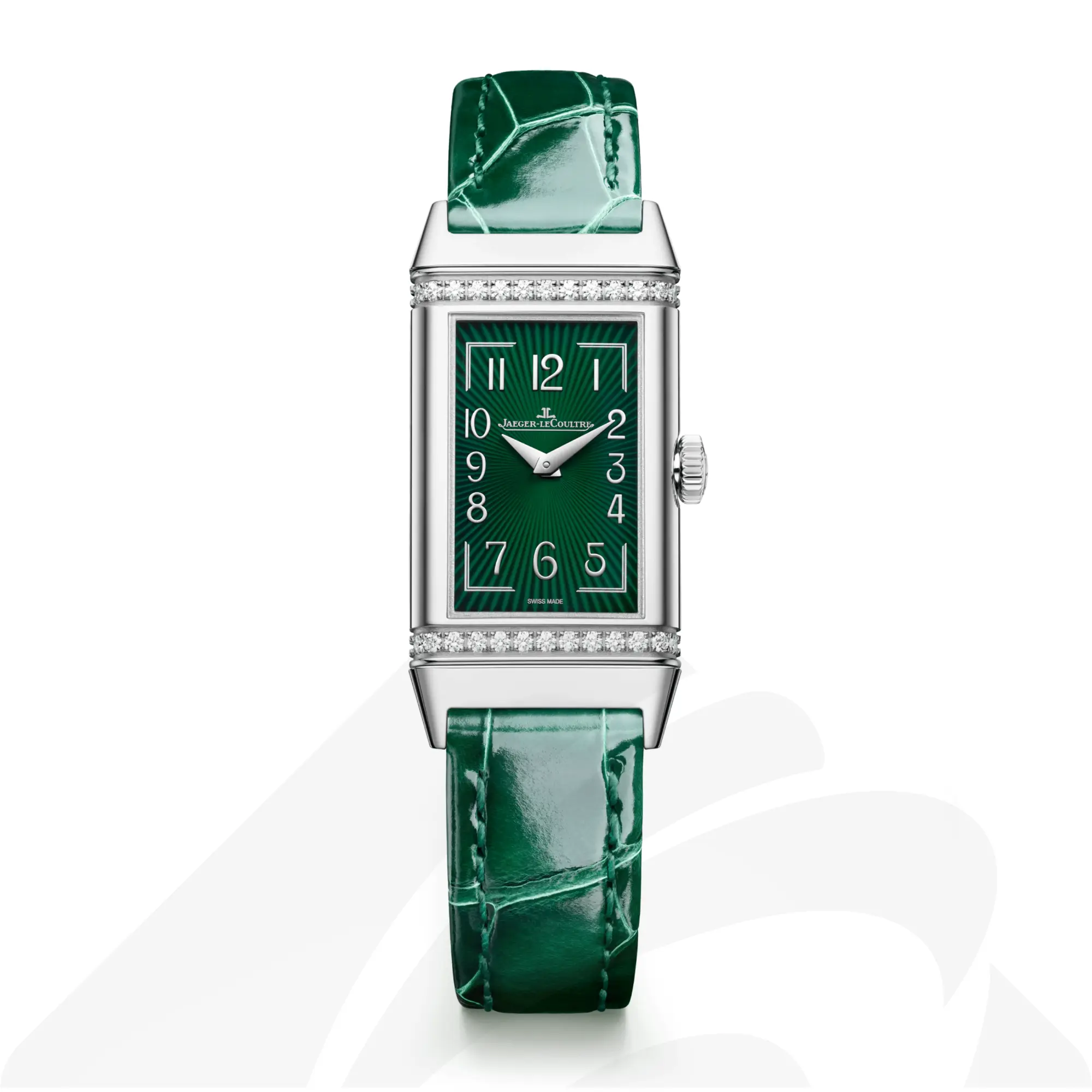 ジャガー・ルクルト レベルソ・ワン モノフェイス  素材:ステンレススチール 色:グリーン