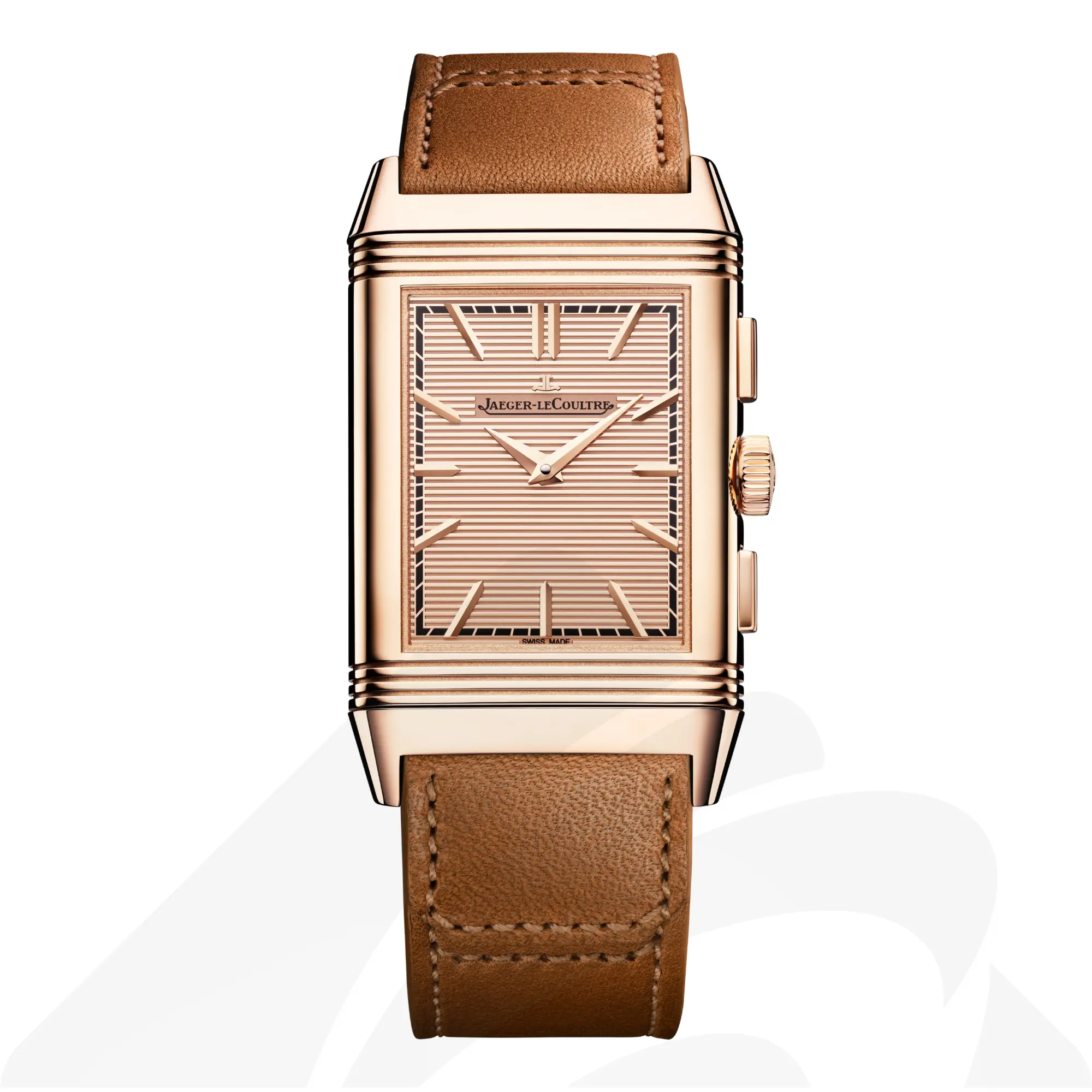 ジャガー・ルクルト レベルソ・トリビュート クロノグラフ  素材:ピンクゴールド 色:ゴールデン 5n /ロジウムグレー