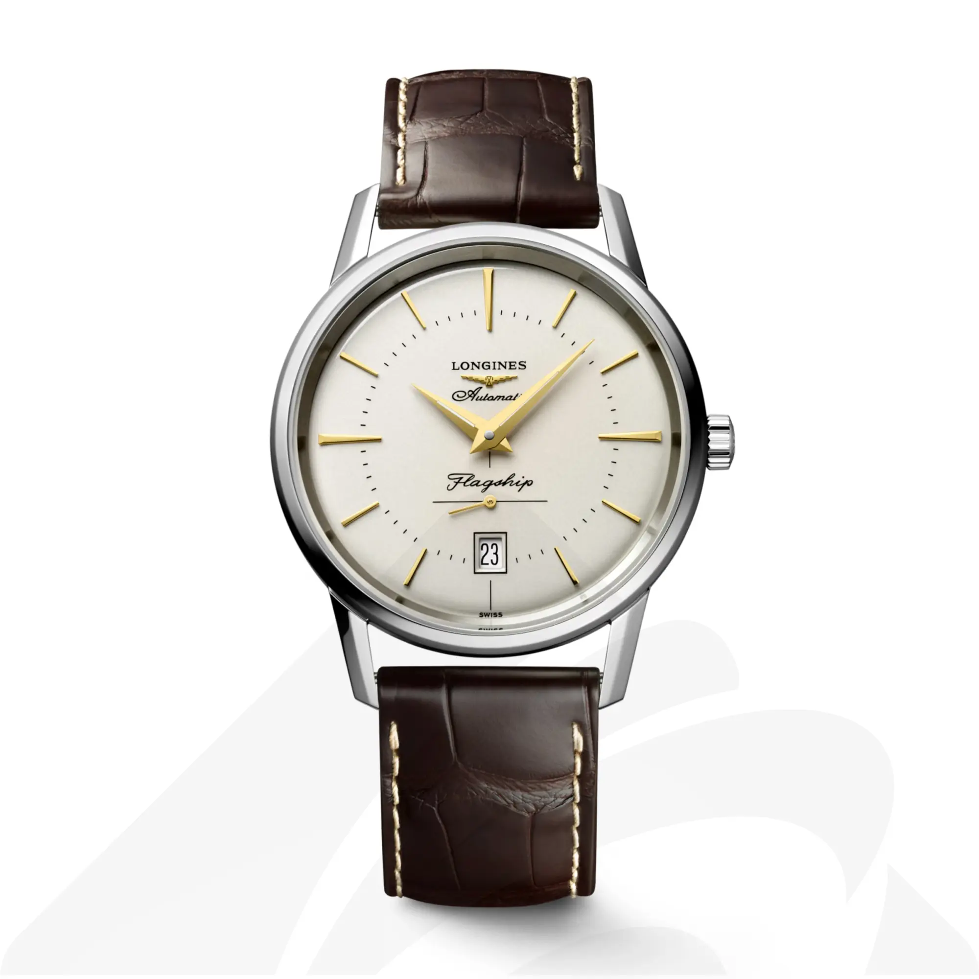 ロンジン フラッグシップ ヘリテージ  素材:ステンレススティール 色:シルバー