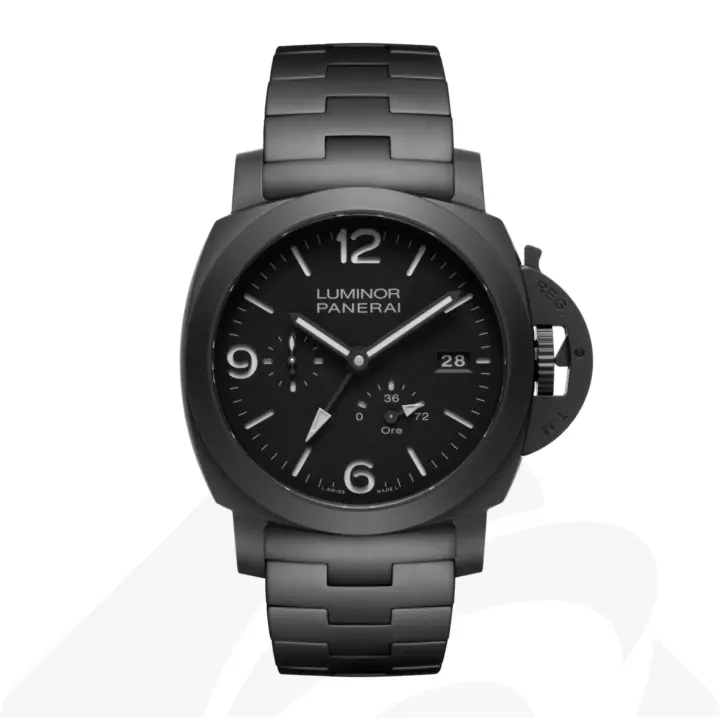 パネライ ルミノール GMT パワーリザーブ チェラミカ  素材:ブラックセラミック 色:ブラック