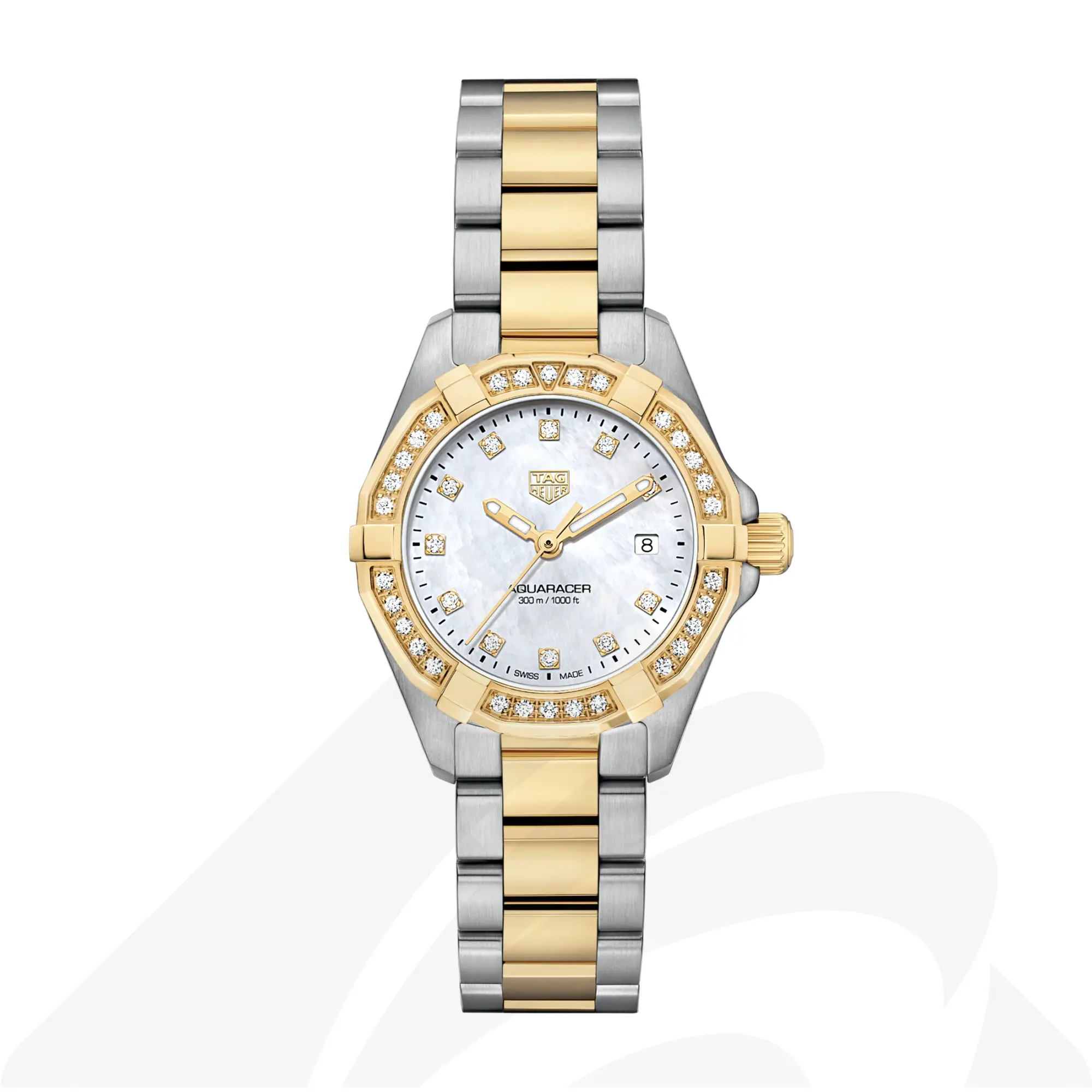 タグ・ホイヤー タグ・ホイヤー アクアレーサー デイト  素材:スティール製 色:ホワイト