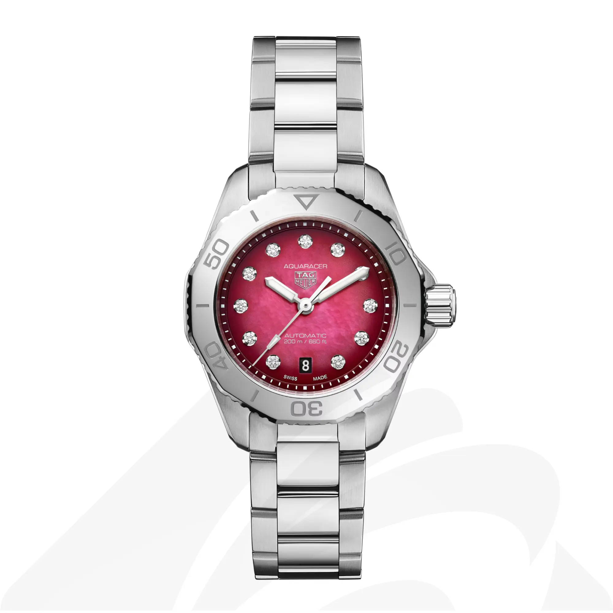 タグ・ホイヤー タグ・ホイヤー アクアレーサー プロフェッショナル200 デイト  素材:スティール製 色:レッド