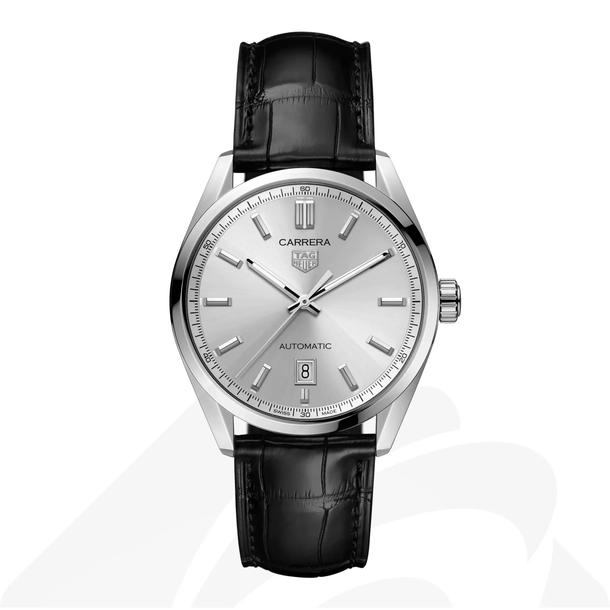 タグ・ホイヤー タグ・ホイヤー カレラ デイト 素材:スティール製 色:ホワイト