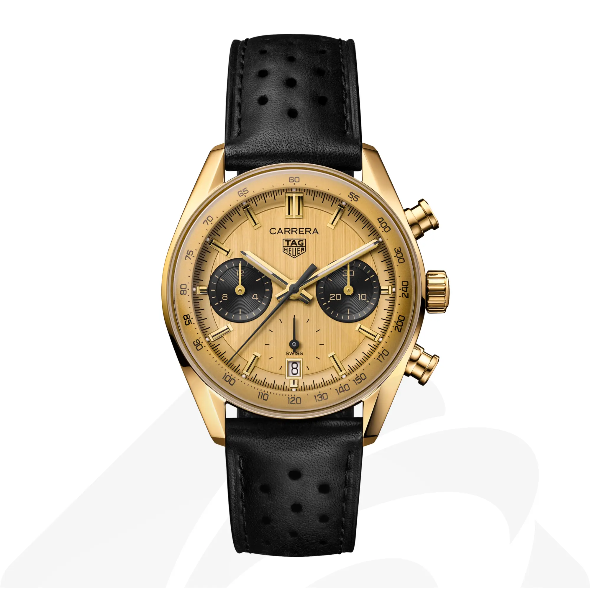 タグ・ホイヤー タグ・ホイヤー カレラ クロノグラフ  素材:ゴールド 3N 色:ゴールド