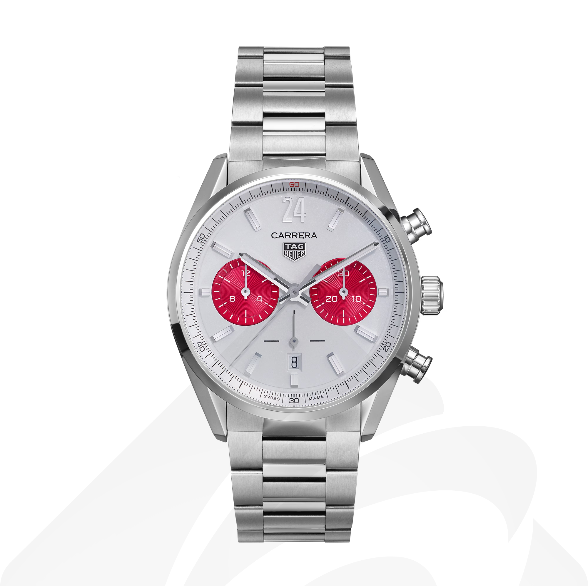 タグ・ホイヤー タグ・ホイヤー カレラ クロノグラフ ジャパンリミテッドエディション  素材:スティール製 色:ホワイト