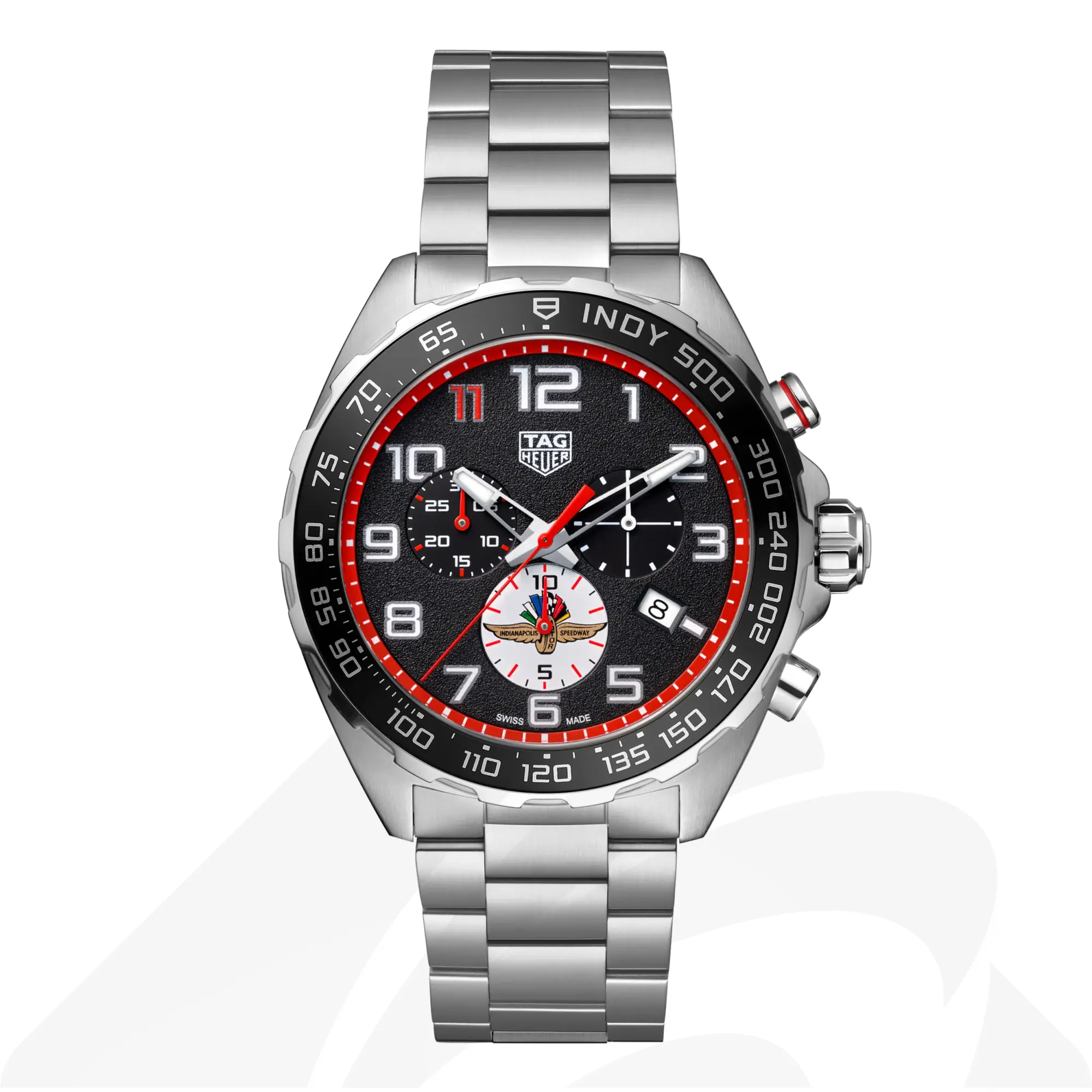 タグ・ホイヤー タグ・ホイヤー フォーミュラ1 クロノグラフ インディ500  素材:スティール製 色:ブラック