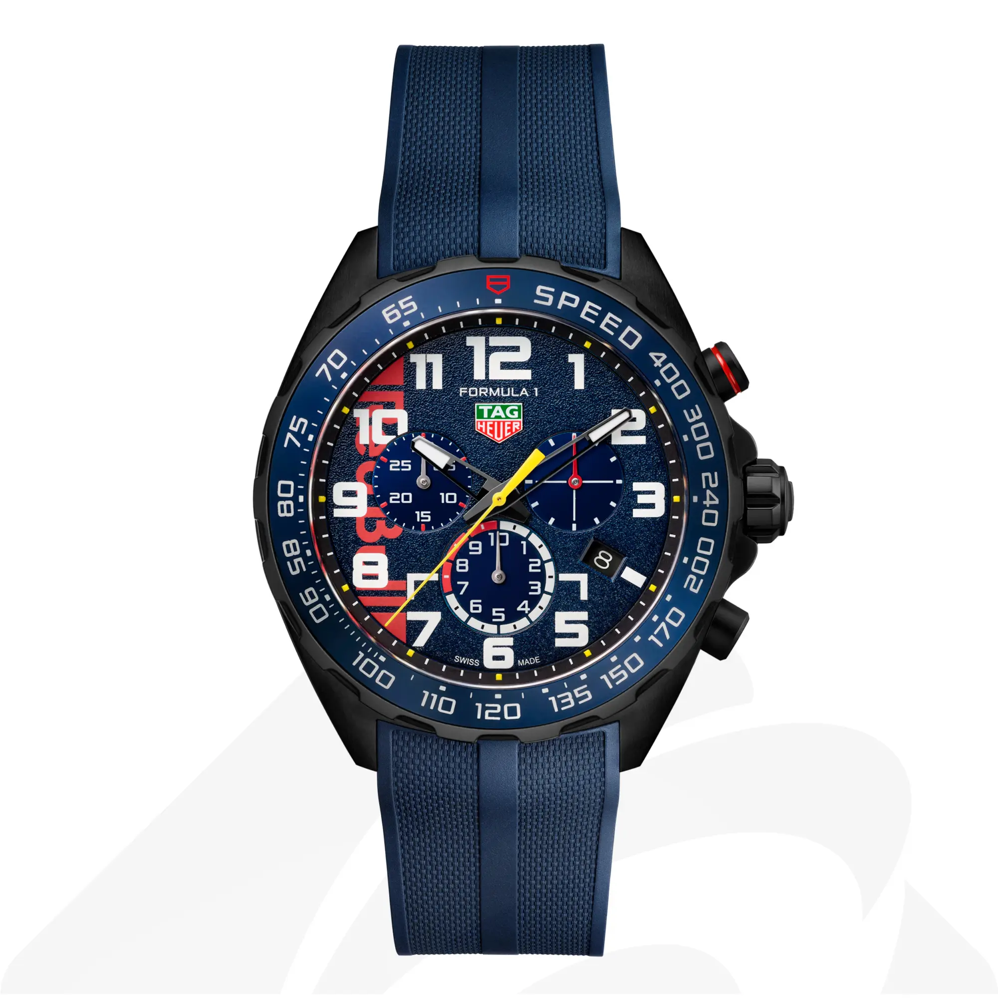 タグ・ホイヤー タグ・ホイヤー フォーミュラ1 クロノグラフ × オラクル レッドブル レーシング  素材:スティール アルミニウム 色:ブルー