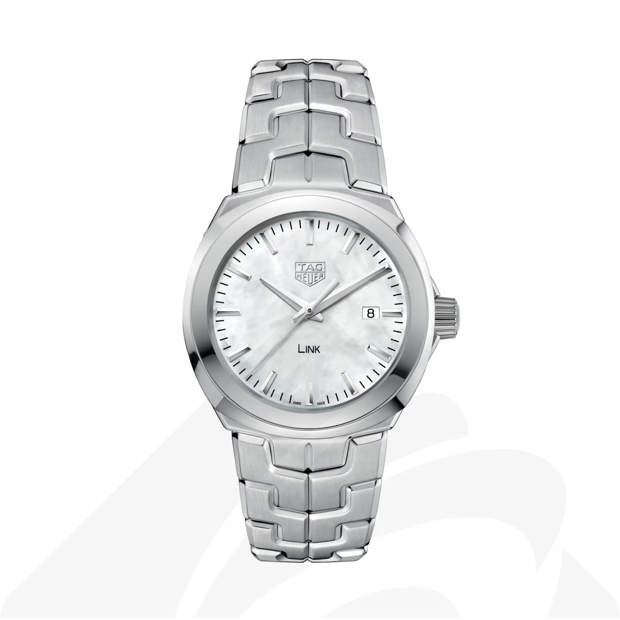 タグ・ホイヤー タグ・ホイヤー リンク デイト  素材:スティール製 色:ホワイト