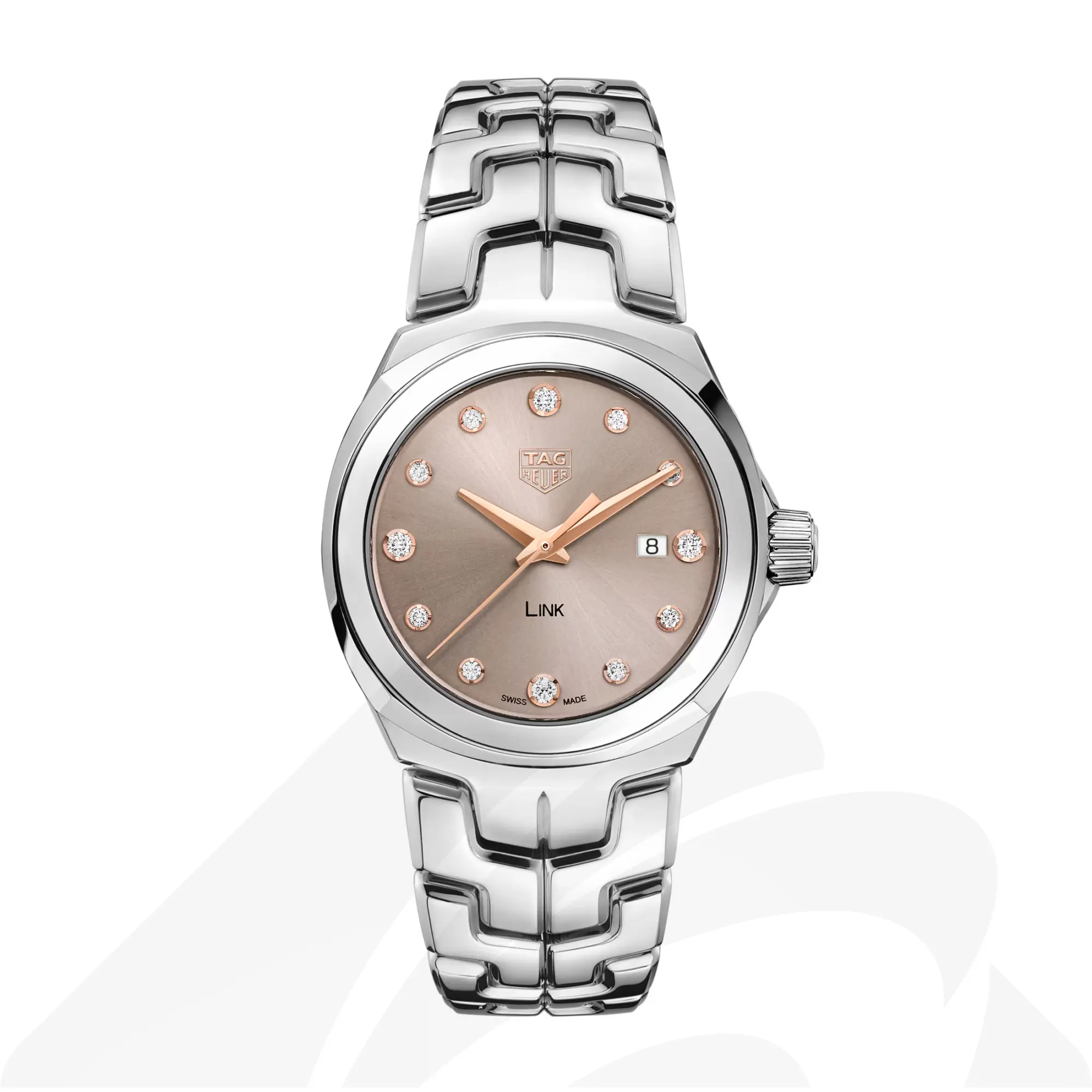 タグ・ホイヤー タグ・ホイヤー リンク デイト  素材:スティール製 色:ベージュ