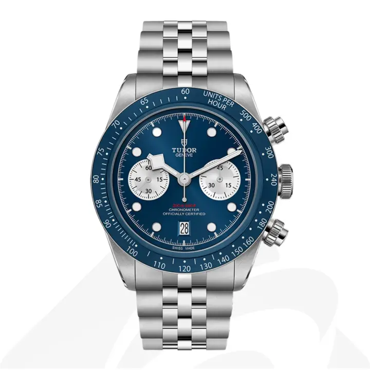 チューダー Black Bay Chrono  素材:ステンレススチール製ケース 色:ブルー＆シルバーカウンター