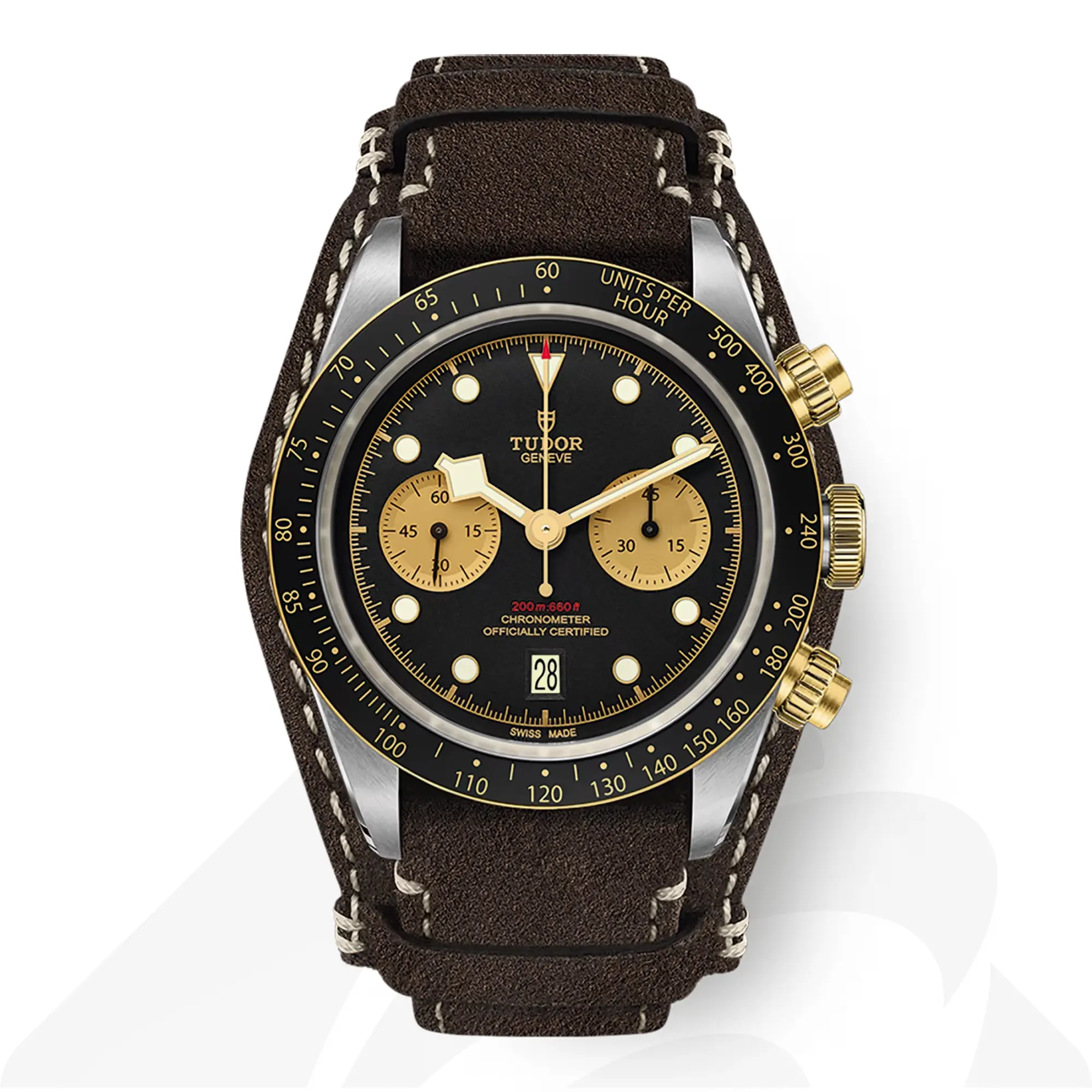 チューダー Black Bay Chrono S&G  素材:スチール製ケース 色:ブラック