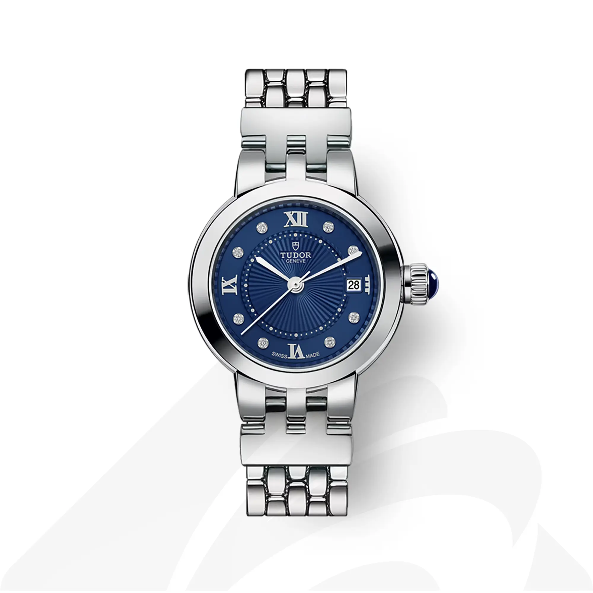 チューダー Clair de Rose  素材:スチール製ケース 色:ブルー