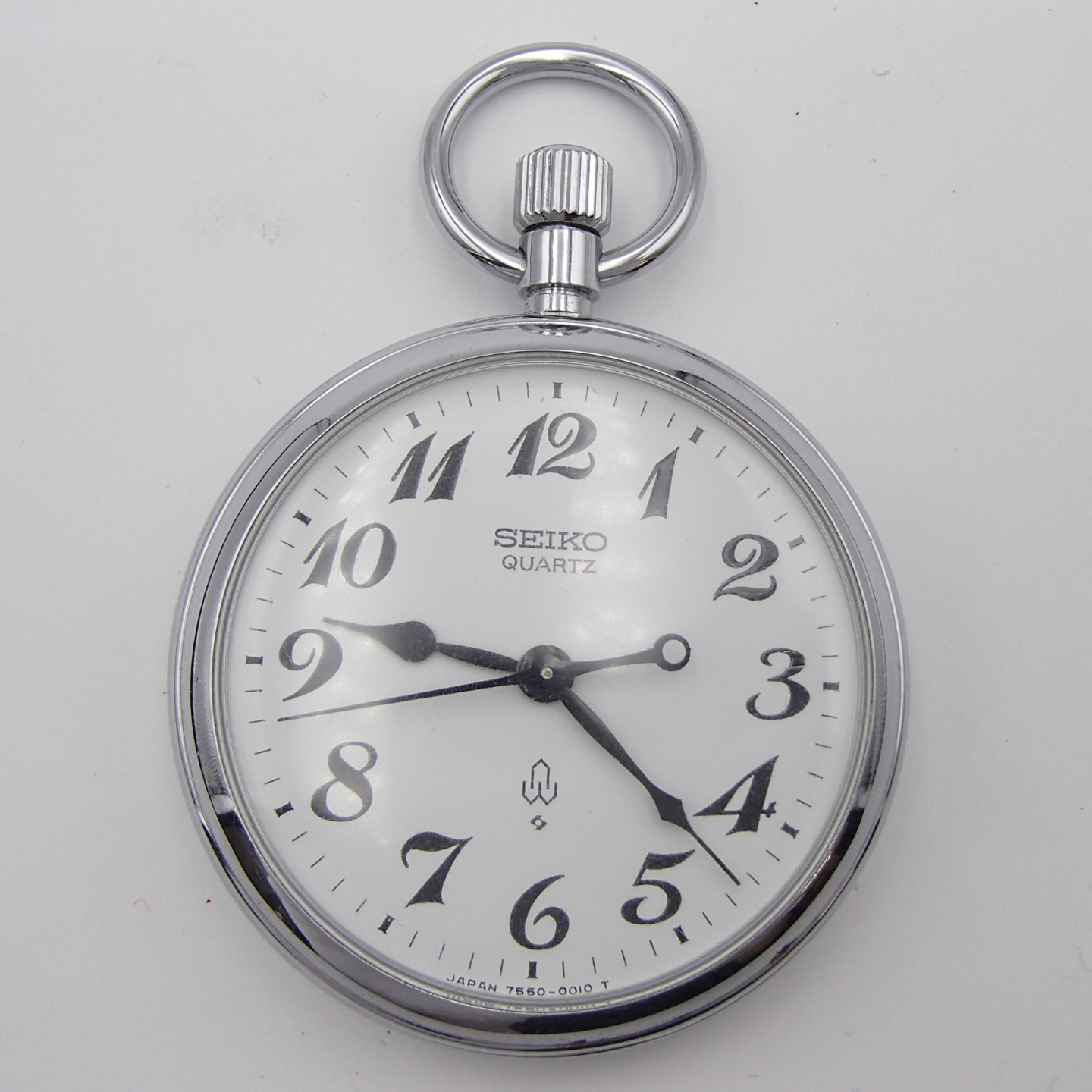 サンバ様御依頼1988年SEIKO諏訪工場製懐中時計鉄道時計 7550−0010