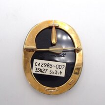 カメオ シュミット ブローチ ダイヤ K18 Pt900 約15.8g アクセサリー ブランド 宝石 ジュエリー ダイヤモンド