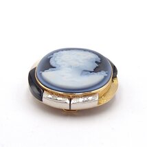 カメオ シュミット ブローチ ダイヤ K18 Pt900 約15.8g アクセサリー ブランド 宝石 ジュエリー ダイヤモンド