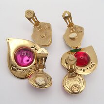 イヴサンローラン YSL イヤリング2点 色石 アクセサリー ヴィンテージ