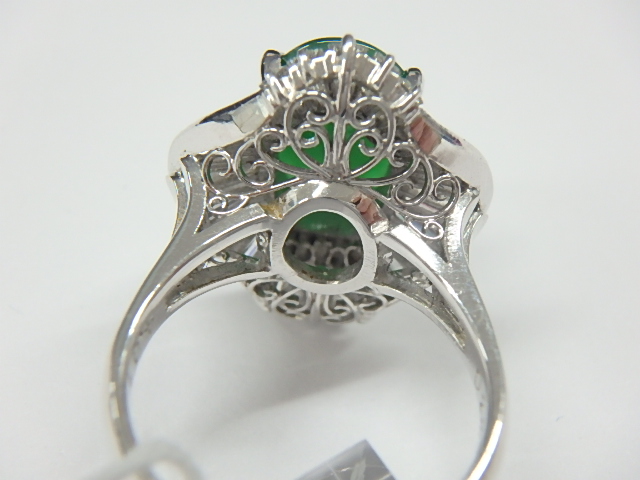 Pt900 ヒスイ 11.1g 4.01ct 2.29ct