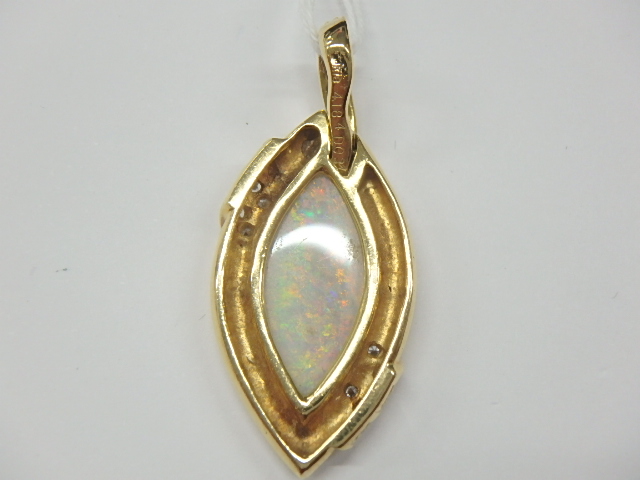 k18 ボルダオパール 9.6g 4.184ct 0.34ct