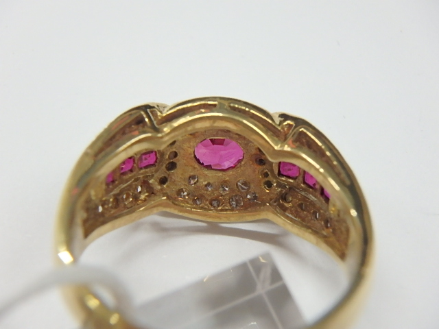K18 ルビー リング 6.7g 0.95ct 0.50ct 0.52ct