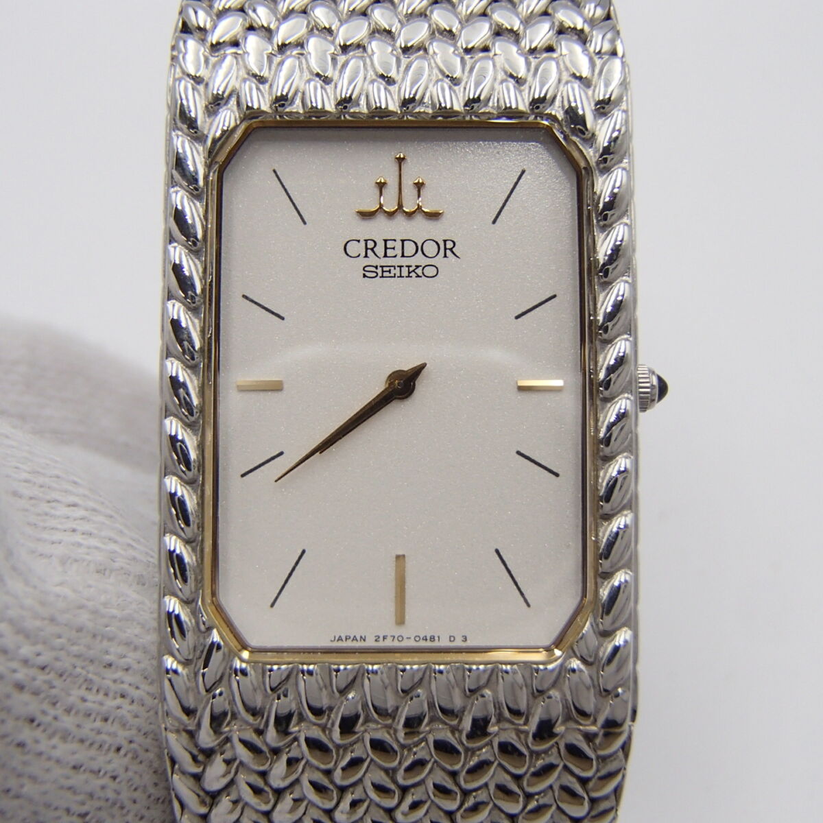 SEIKO CREDOR セイコー クレドール 2F70-5331 スクエア シルバー クオーツ
