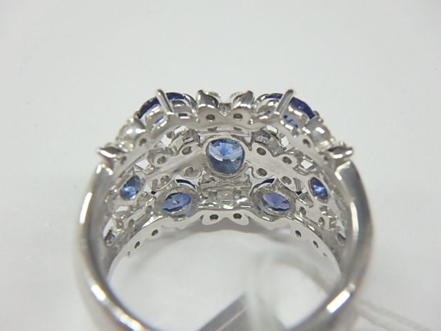 k18wg サファ 8.8g 1.62ct 0.40ct