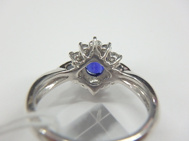pt900 サファイア 6.3g 0.78ct 0.45ct