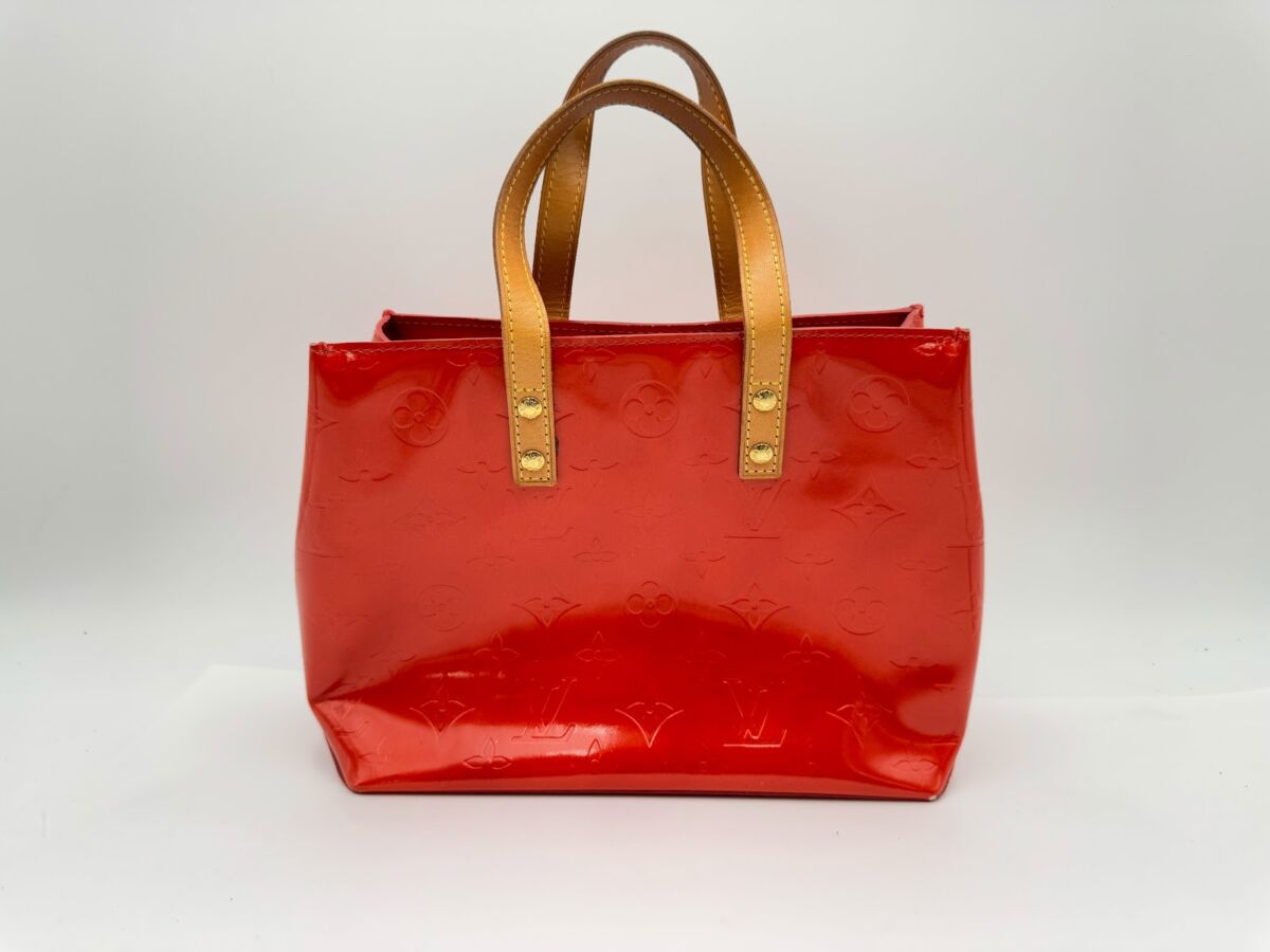 Louis Vuitton ルイヴィトン M91088 ヴェルニ リードPM ルージュ ハンドバッグ 赤色
