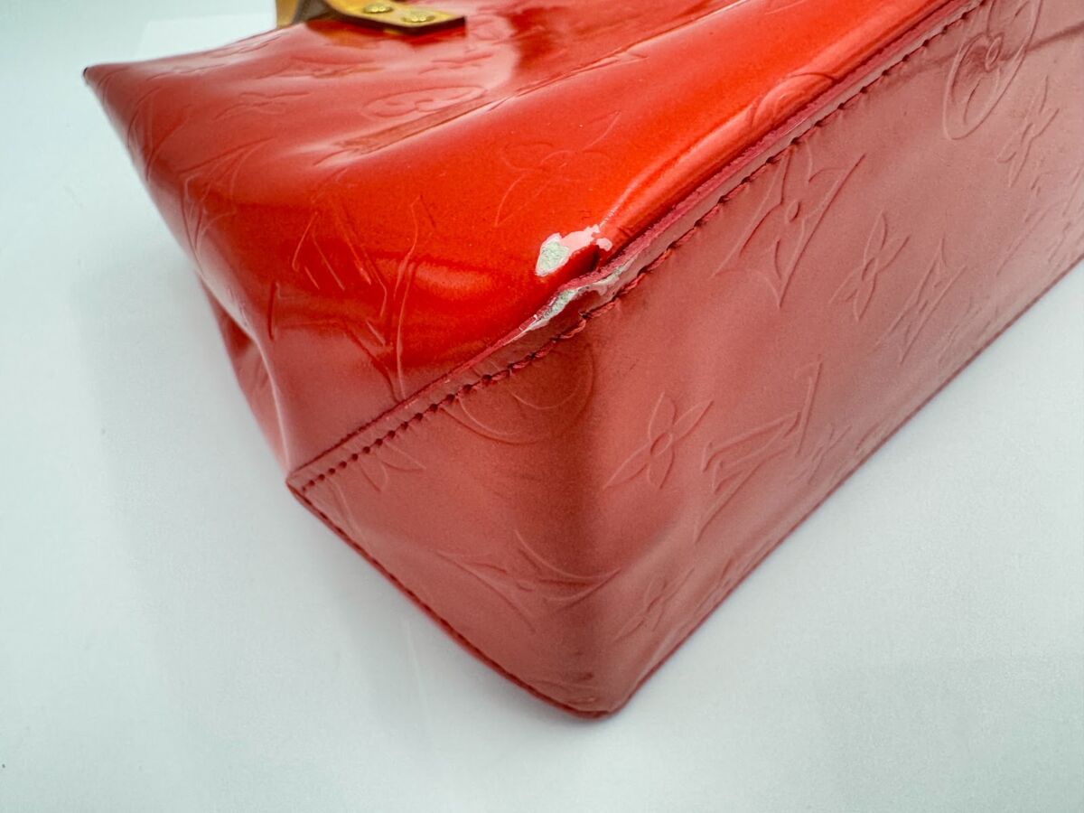 Louis Vuitton ルイヴィトン M91088 ヴェルニ リードPM ルージュ ハンドバッグ 赤色