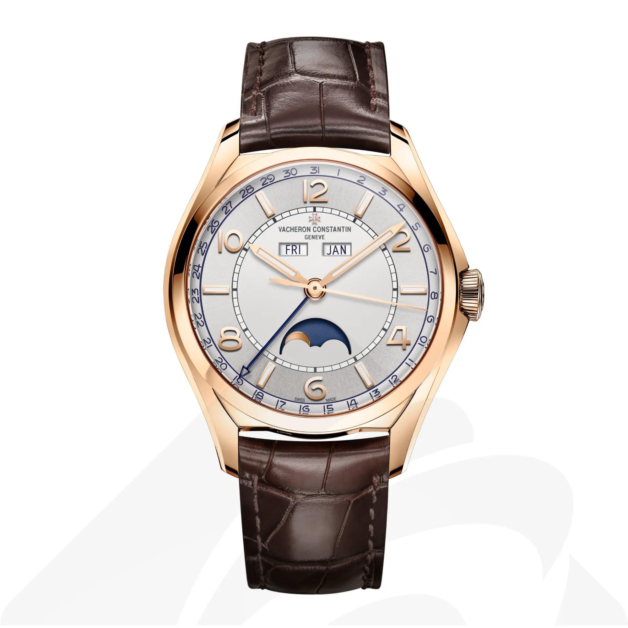 ヴァシュロン・コンスタンタン フィフティーシックス・コンプリートカレンダー  素材:18Kピンクゴールド 色:ダブル仕上げのシルバートーン