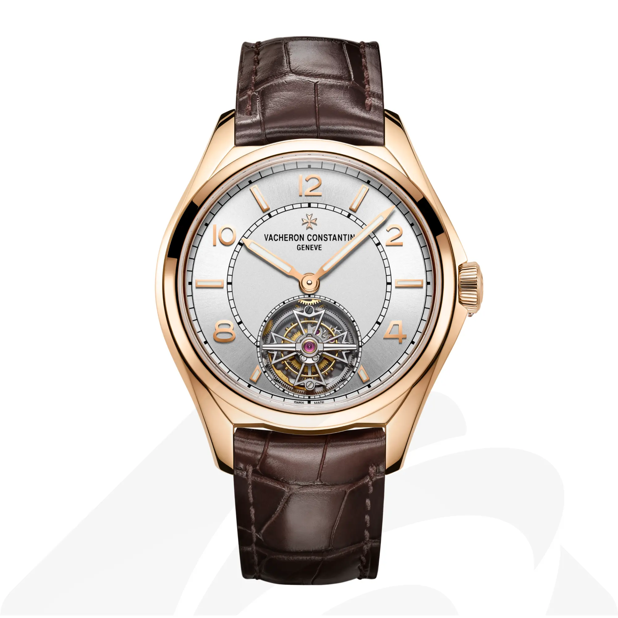 ヴァシュロン・コンスタンタン フィフティーシックス・トゥールビヨン  素材:18Kピンクゴールド 色:ダブル仕上げのシルバートーン