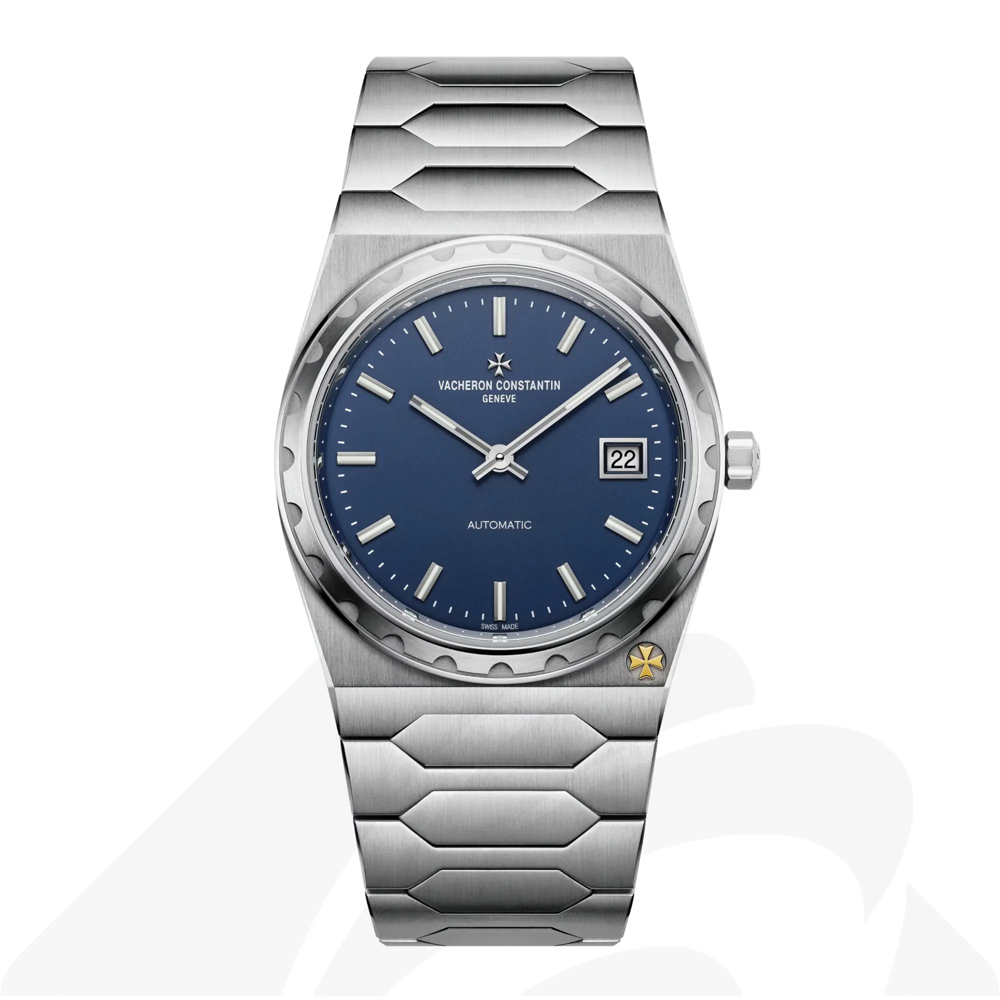 ヴァシュロン・コンスタンタン ヒストリーク 222  素材:ステンレススティール (ポリッシュ／サテン仕上げ) 色:ブルー